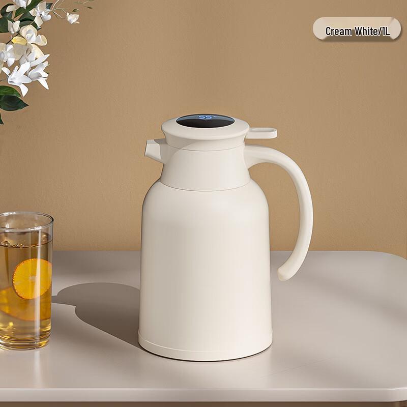 Qianshi Smart Temp Display Glass Lined Thermos