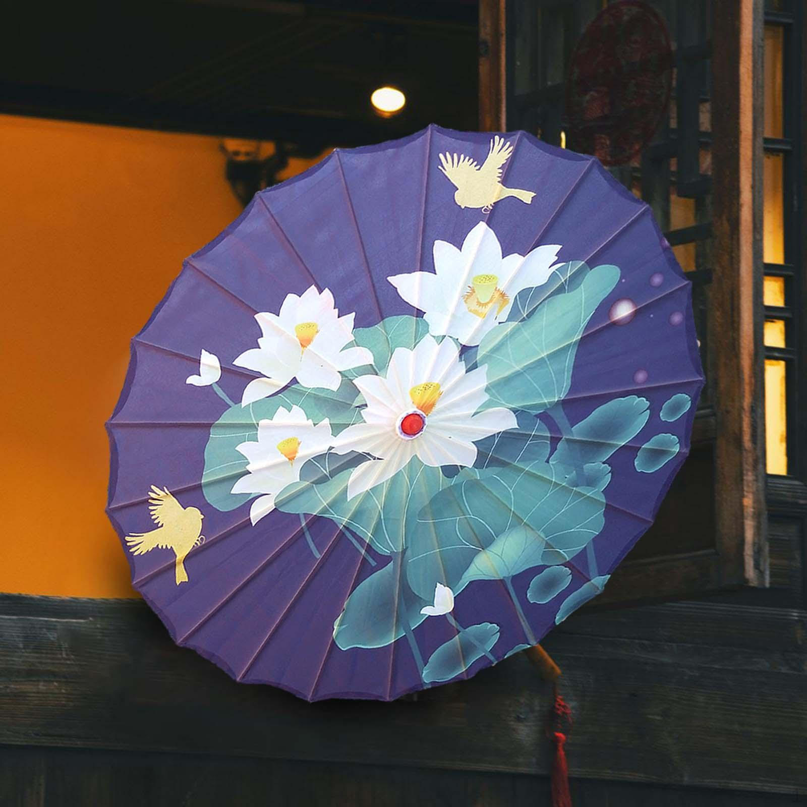 Китайский промасленный бумажный зонтик — фото 13