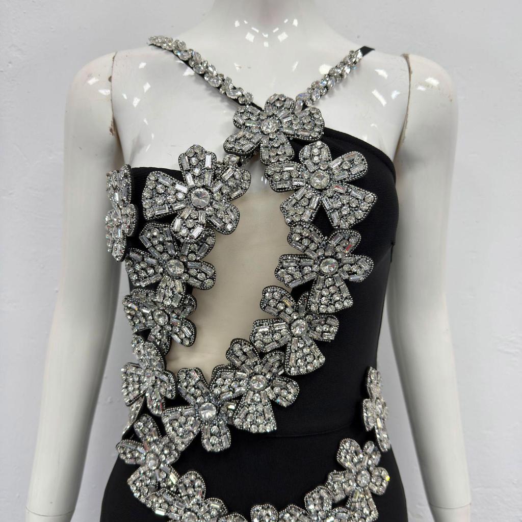 Novo Vestido de Noite Sexy Bodycon Bandagem Estilo Europeu e Americano para Comércio Exterior