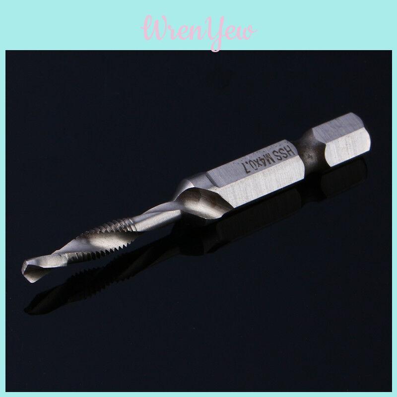 Durable Hex Shank Titanium Plated Screw Thread Drill Bits Set For Soft Metal And Aluminum