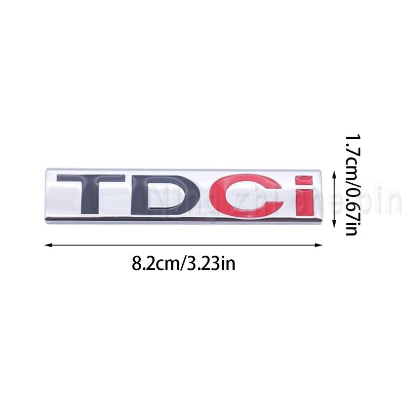 AJK1 3D Metal TDCI Letters Car Rear Trunk Emblem Badge Sticker Decals For Ford Explorer Kuga  Transit Accessories