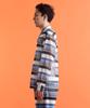 Schott NYC Patterned Mesh LS Shirt, Men's, Size M, 122, Navy Striped, 782-3120002