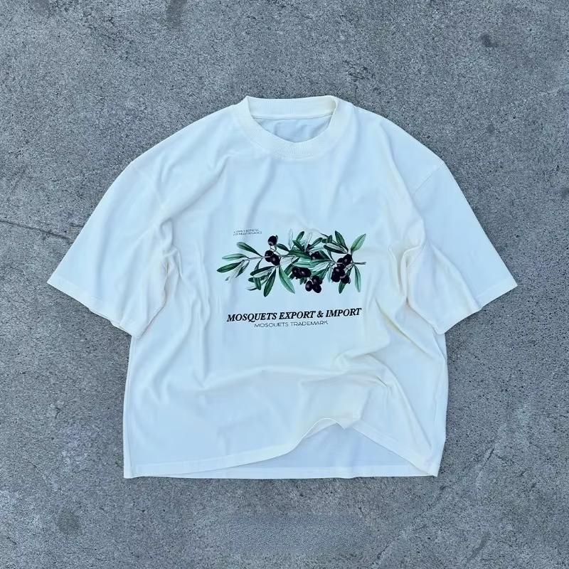 Quickdrying Shortsleeved Tshirt Tops Retro Pattern Tshirt Printed Pattern Men and Women Casual Tshirt Sweatabsorbing Y2k 4XL