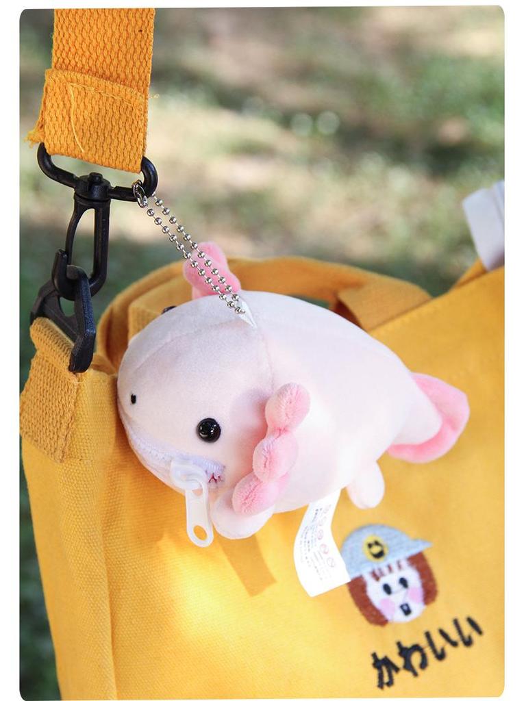 Cute Sea Animal Plush Collection: Manta Ray, Shark, Salamander Doll, Backpack, Coin Purse & Pendant.