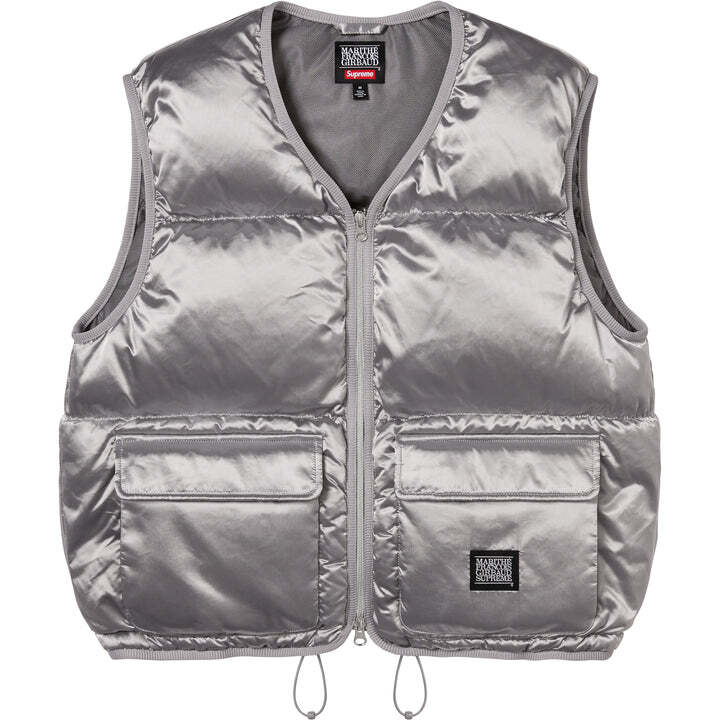Supreme Marithe Francois Girbaud Down Puffer Vest Silver XL