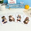 Dog Stress Reliever 1/4Pcs Anti-Collision Sticker Soft Elastic Belly Design Healing Toy Relief Kids Adults Portable Decompression Tool