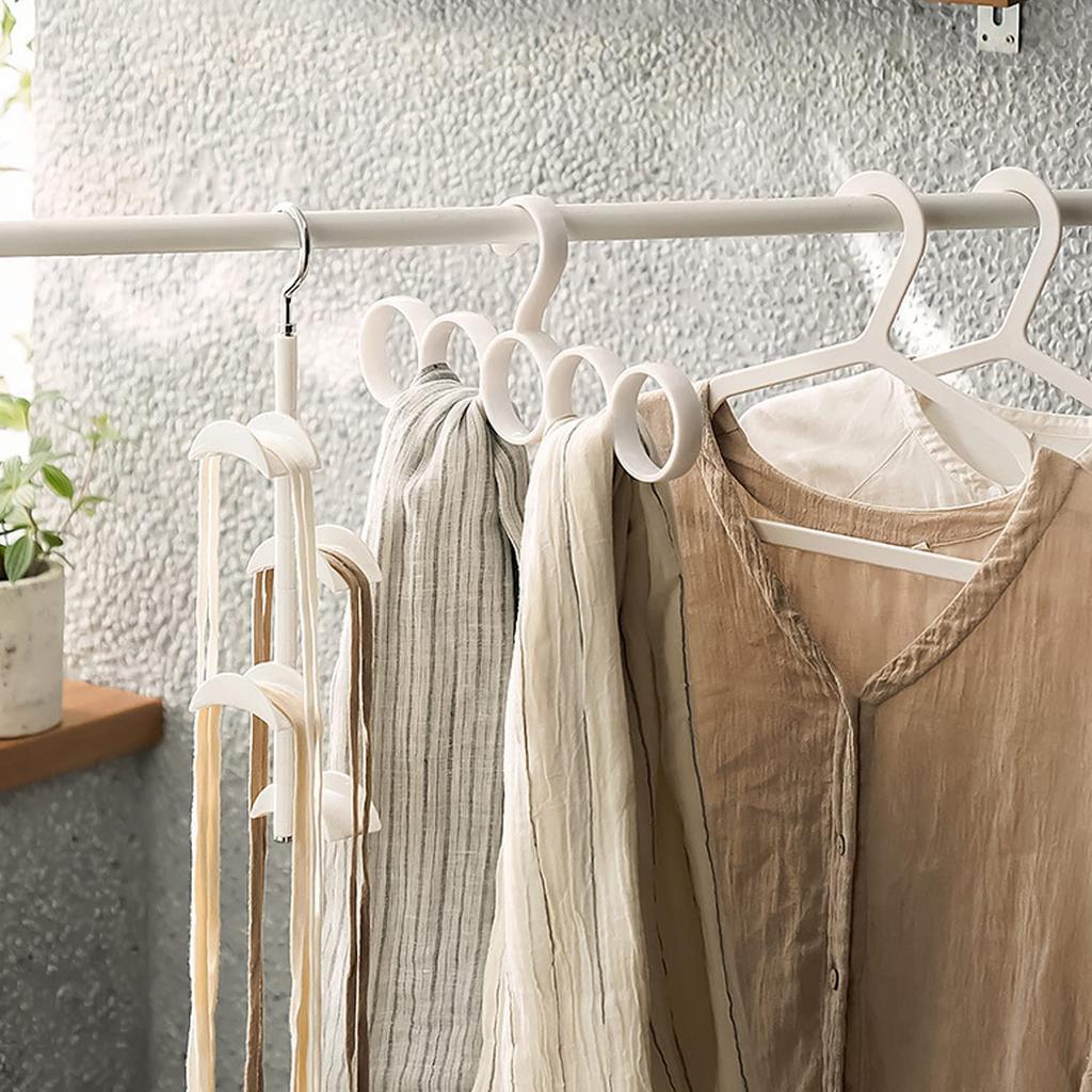 Vivi Bakie Scarf Set of Hanger with Tie Stole Closet Belt Small Item Round Hanger, 2, Multi-purpose Ring, Hanger, Hanger, Storage, Hanger, Hanger,