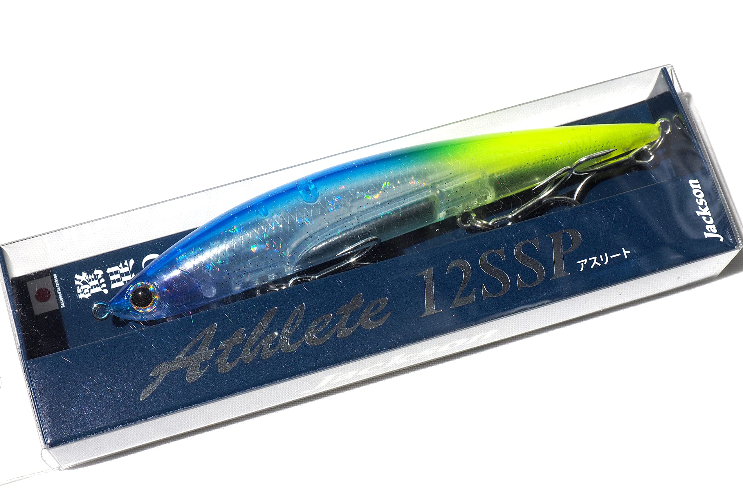 

Jackson Athlete 12SSP Taniyama Original Color Chart Tail Lure (CTKB Silver-stripe Roundfish)