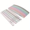 15/10Pcs Professional Nail File 80/100/150/180/240 Sandpaper Strong Thick Sanding Half Moon Lime Nail Accessories and Tools