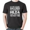 Hilda Name Personalisierbares Geburtstag Lustiger Weihnachts-Witz T-Shirt, Sweatshirt, Hoodie für Männer, Frauen, Kinder