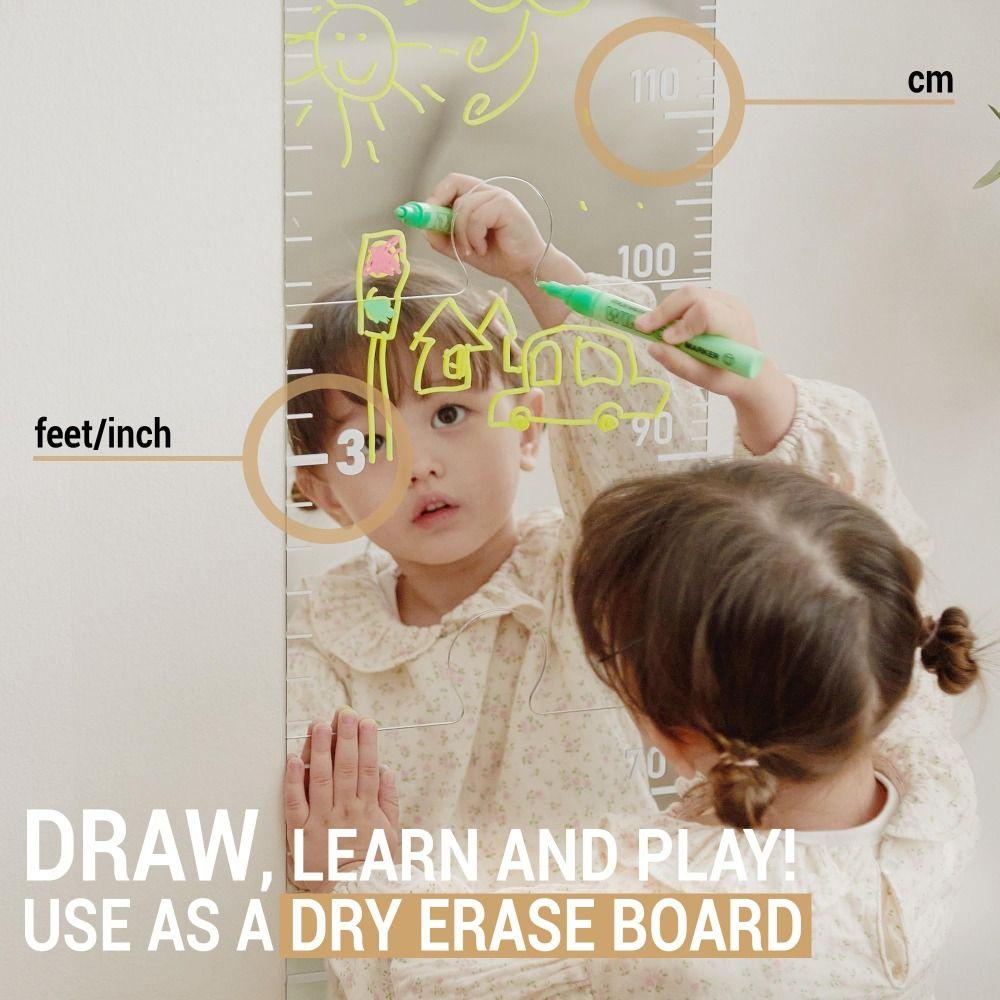 Foldable Growth Chart Mirror Growth Chart Puzzle Mirrors Gifts Growth Chart Mirror for Wall