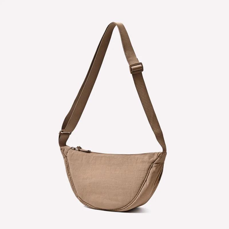Nyl Hobos Women's Shoulder Dumpling Bag Large Capacity Travel Crossbody Half Mo Bags Outdoor Phe Pouch Handbags Wholesale