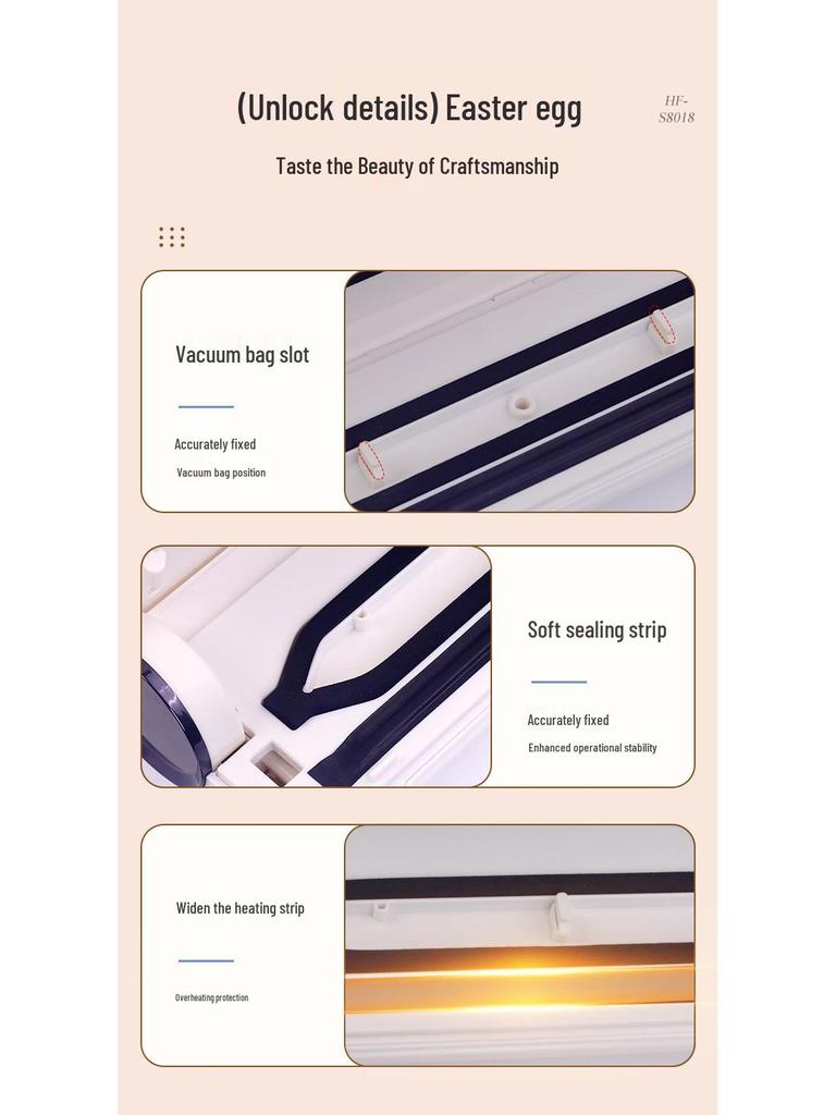 Automatic Vacuum Sealer - Portable Freshness Lock for Home