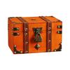 Cultural Leather Jewelry Case With Security Mechanism For Home Decoration And Storage Elegant Treasures Chest
