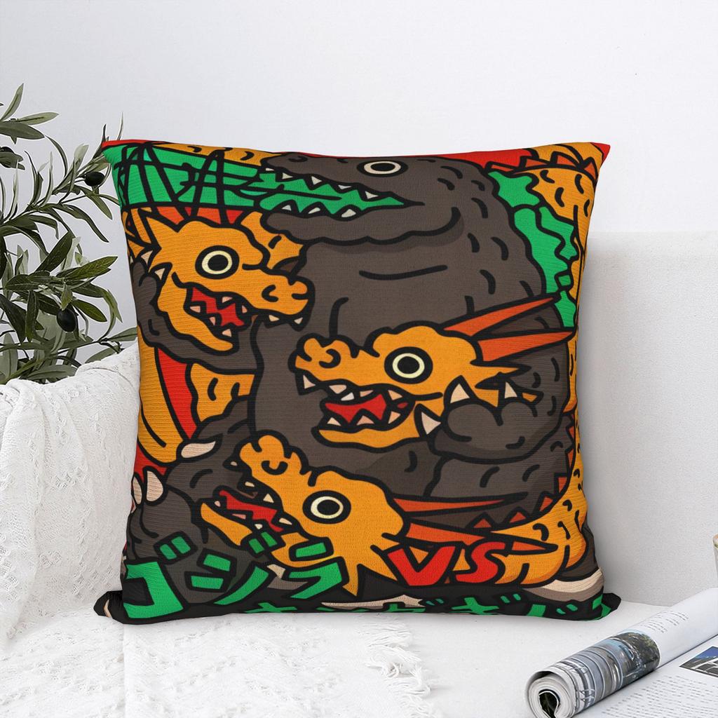 Godzillaed Pillow Case Graphic Pillow Cover Morden Pillowcases For Office Car Home Decor
