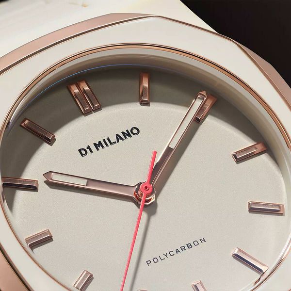D1 Milano POLYCARBON ENAMEL Quartz 3-Hand PCBU15 Wrist Watch