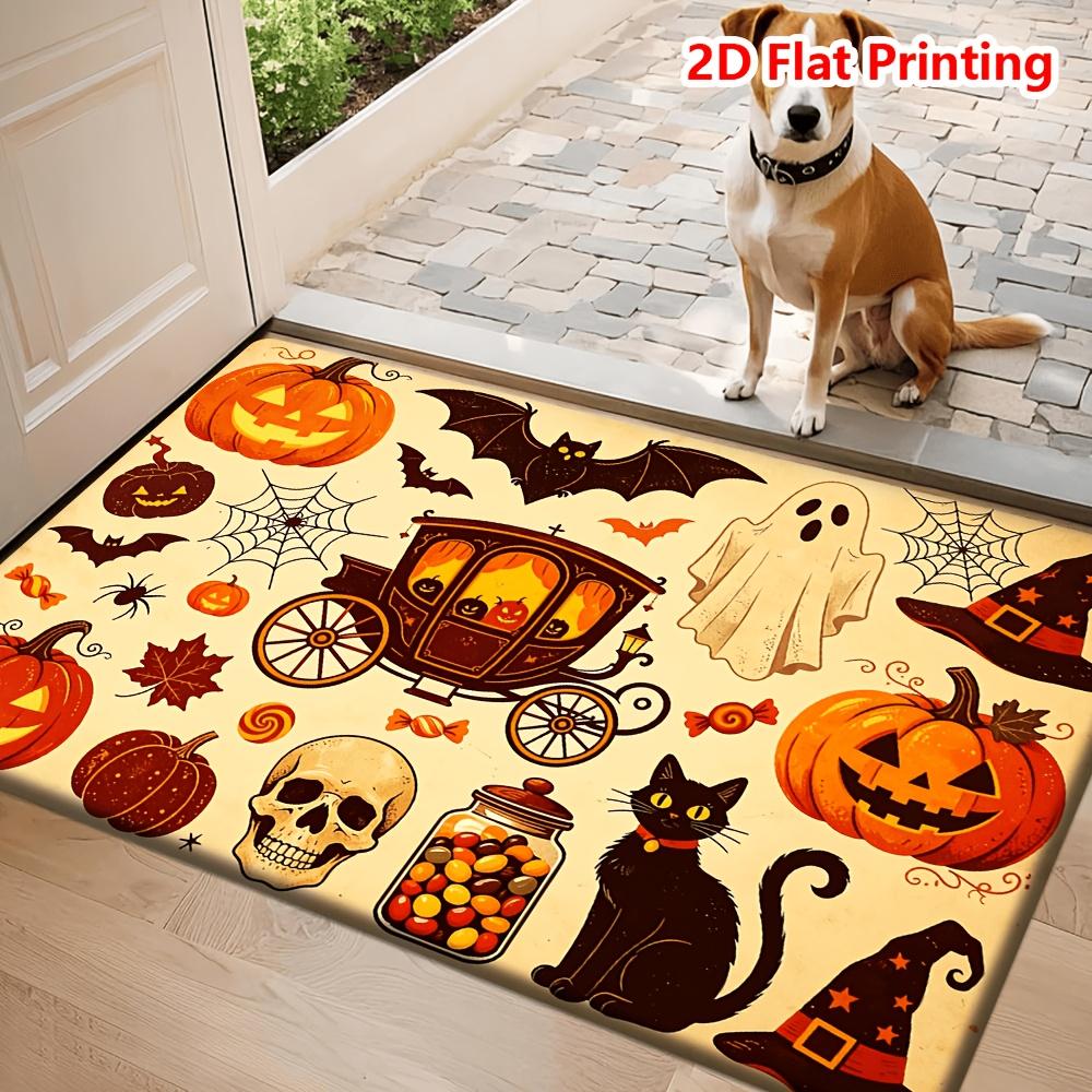Cute Cartoon Dog Back View Door Mat Lovely Print Entry Rug Fun   Floor Carpet Home   Mat for  Hallway Pet Lover  Decor Accessory