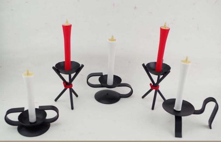 [Mold-casting] Anchor-shaped Japanese Candle (No. 6, White)