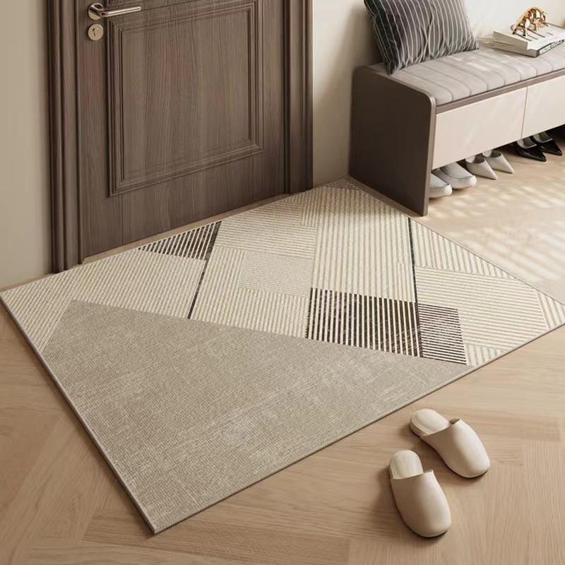 Modern Abstract Polyester Door Mat For Entryway And Home Decor