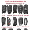 KD VVDI TY Sub-Key Replacement Shell for B5 A6 DS Hyundai Folding Blade
