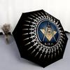1PC Freemasonry Umbrella Portable Folding Umbrella Iron Frame Hole Bone Structure Outdoor Home Umbrella A6