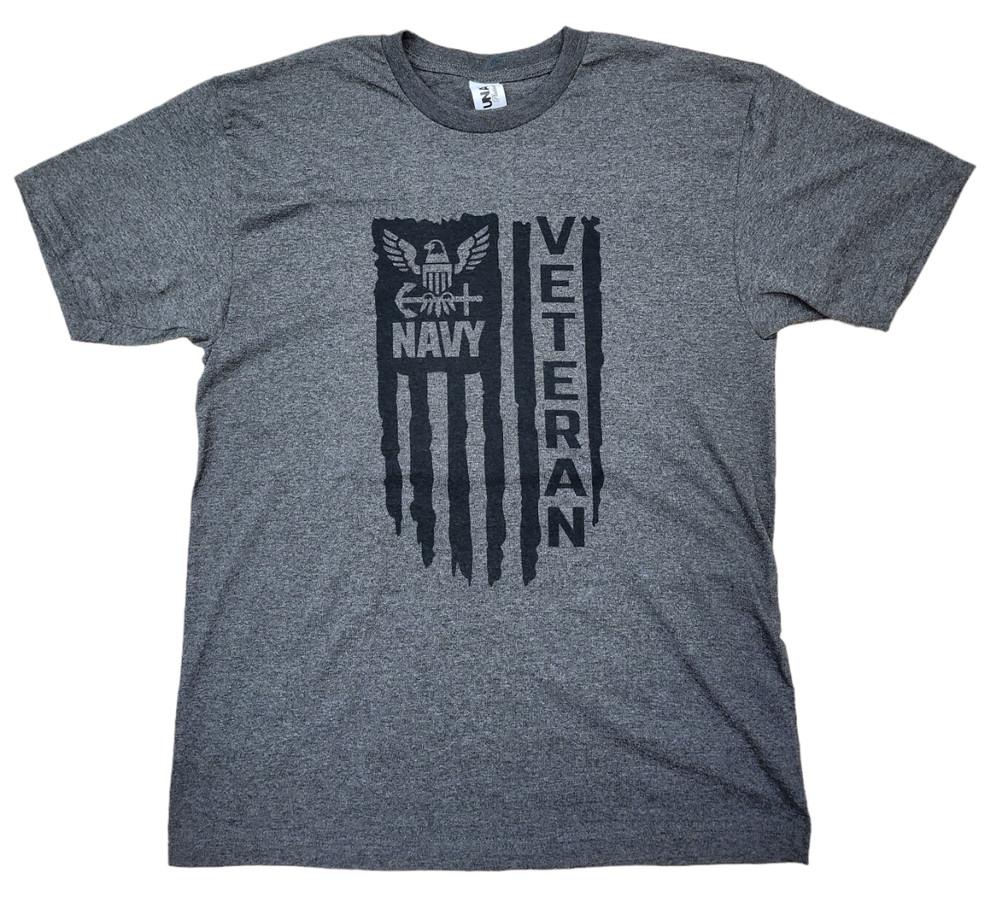 

Navy Veteran US Flag Vintage America Gift T Shirt New Graphic Tee Unisex T-Shirt XXXXL