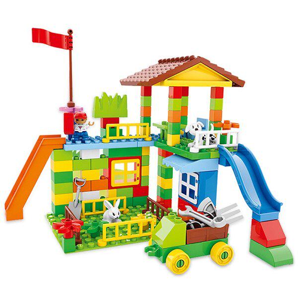 

113/226 шт., строительные блоки большого размера, детские развивающие DIY парк развлечений, сборные кирпичи, блоки