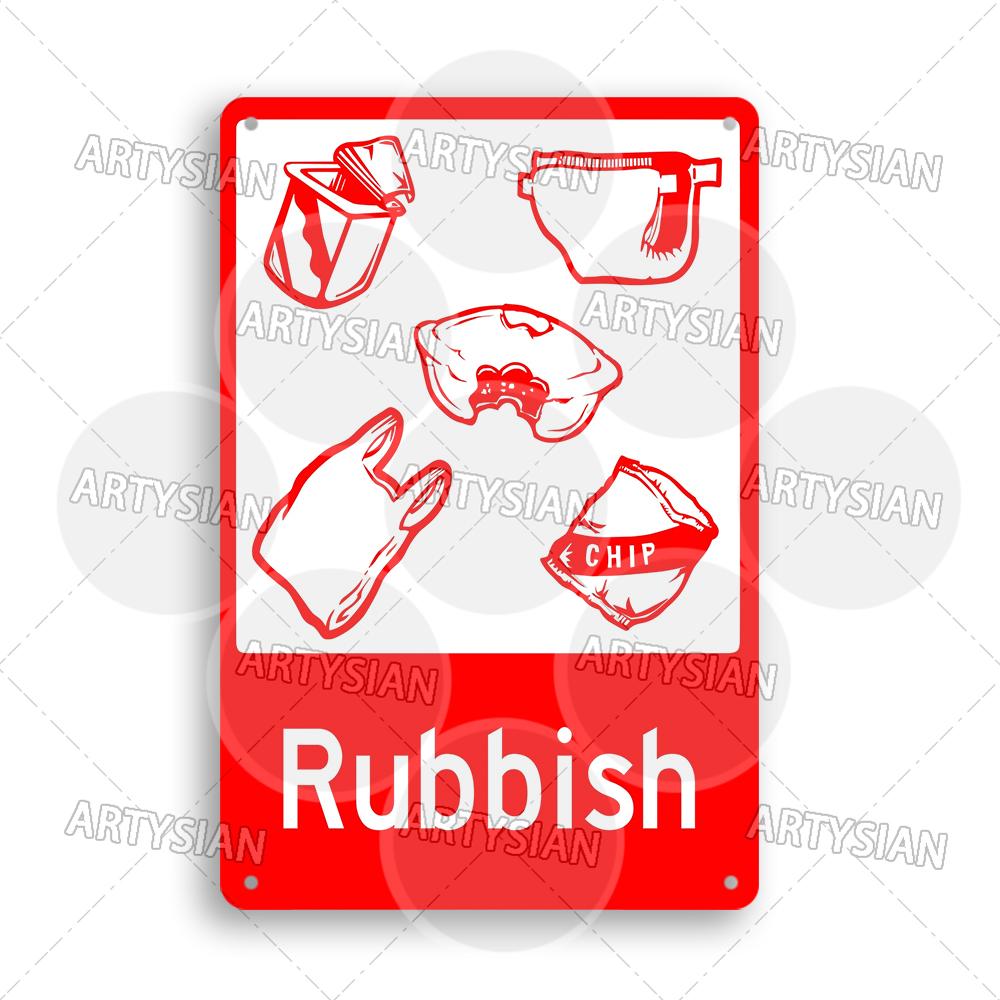 

Waste Disposal Metal Sign No Illegal Dumping No Littering Rubbish Plaque Rubbish Trash Garbage Waste Keep Clean Warning Plaque 20x30cm