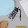 100Pcs/Bag Fruit Fork Mini Clear Plastic Forks Home Dining Food Cake Fruit Fork