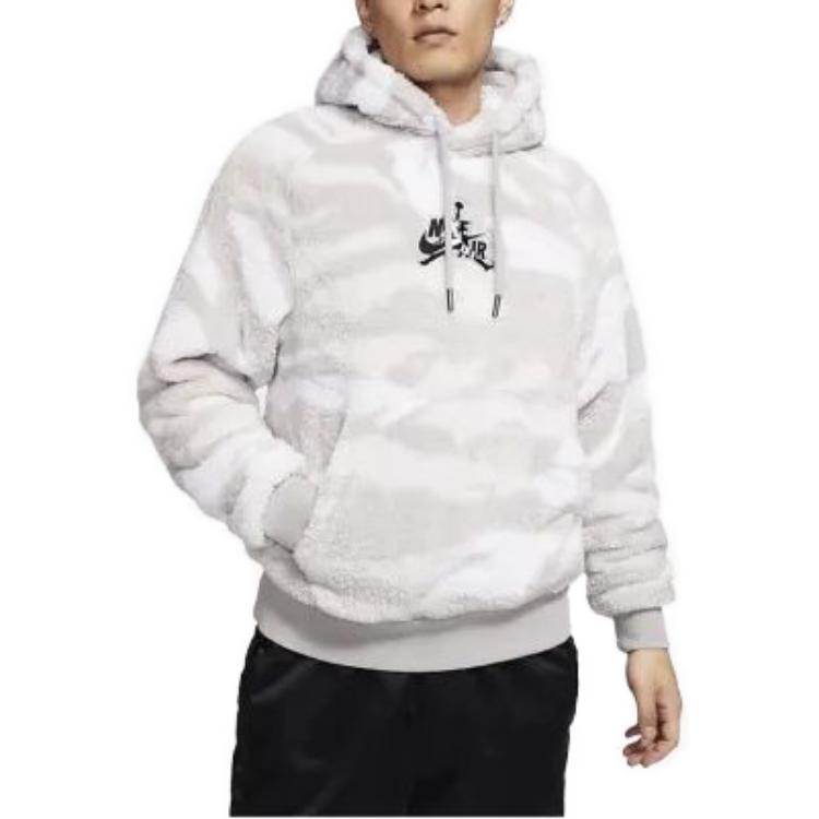 Jordan Pánská mikina s kapucí Wings Fleece Pullover Hoodie Bílá BQ5760-100