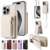 Crossbody Phone Case for For Iphone 16E 15 Pro Max 14 Plus 13 12 11 Xr 8 Plus  Wallet Card Cover