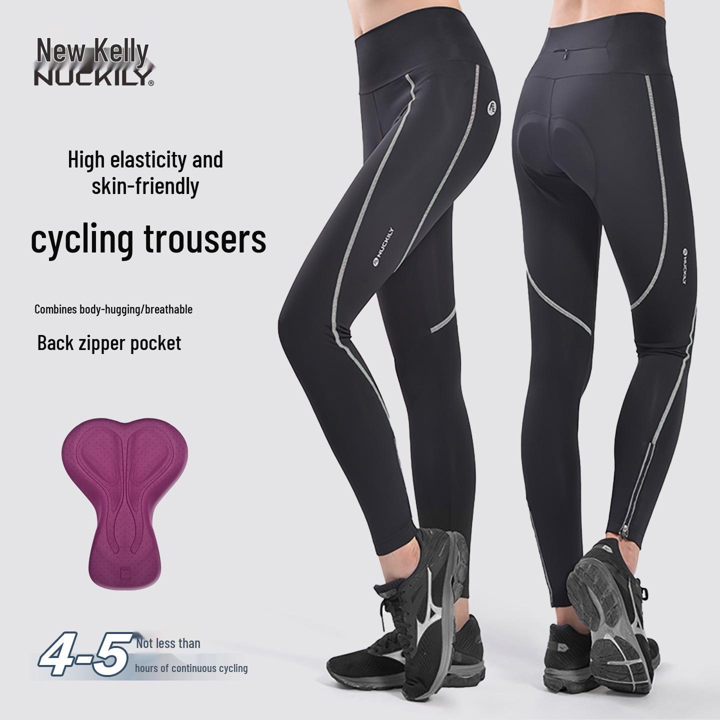 

Nuckily Women s Spring & Summer Thin Cycling Pants - Long, Tight-Fit for Outdoor Bicycling Large