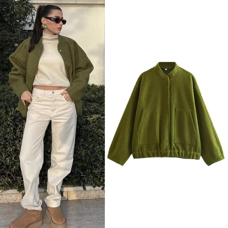 Woman Tweed Jacket Coat Fluffy Plush Jackets for Women Bomber Jacket Coat Autumn Winter Black White Demi-season Jacket