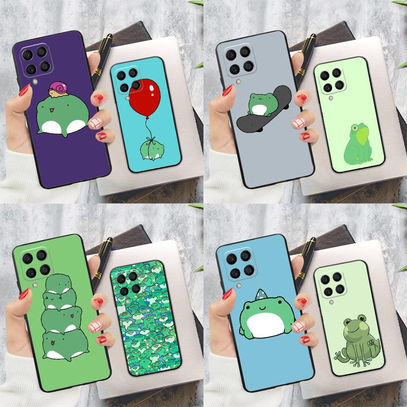 Cartoon Frog For Samsung Galaxy M55 M15 M13 M23 M33 M53 M30s M31s M12 M32 M52 M20 M21 M51 M34 M54 Case