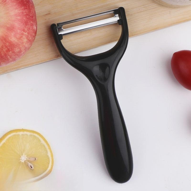 1PC Fruit Peeling Knife Stainless Steel Peeler Peeling Apples Kitchen Vegetable Fruit Sharp Peeler Potato Peeler чёрный