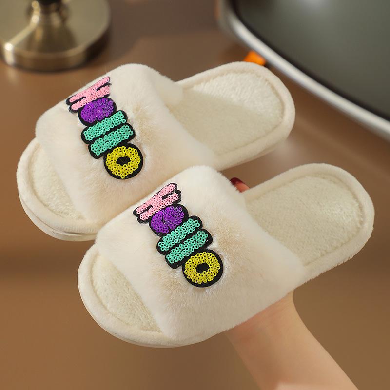 Winter Soft-Soled Cotton Slippers for Toddlers and Girls – Warm Plush Comfort