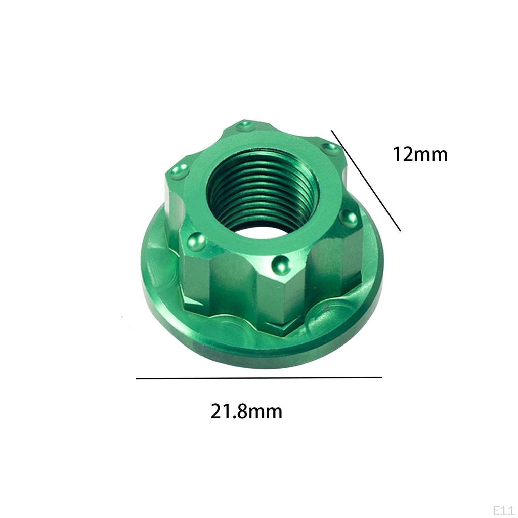 2 Pieces Bike Wheel Hub Axle Nuts Bicycle Rear M10 Nut, Rope Nut