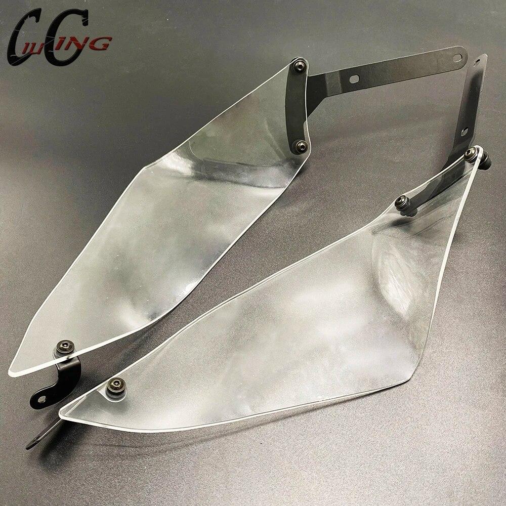 Motorradzubehör Spoiler für Ducati Desert X 2022 Desert X 2023 Seitendeflektor Schwarz Luftgrau