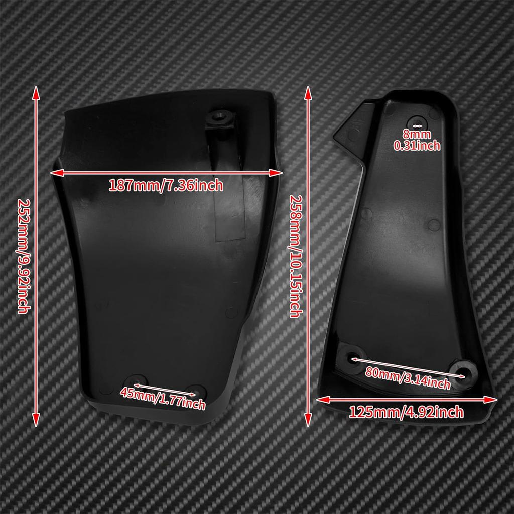 Motorcycle Battery Side Fairing Covers Side Panel Protection Left & Right Fit for Harley M8 Softail Street Bob FXBB Heritage FLHC Deluxe FLDE