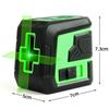 High-Precision Green Light Mini Laser Leveler with Automatic Cross 2-Line Projection