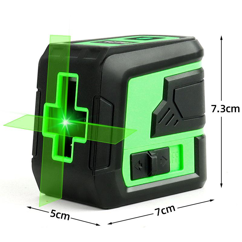 High-Precision Green Light Mini Laser Leveler with Automatic Cross 2-Line Projection