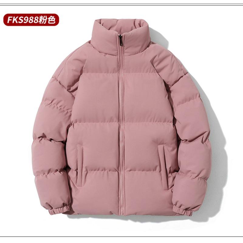 Winter stand-up collar padded clothes trendy brand loose student couple padded jacket casual simple warm windproof large size cotton