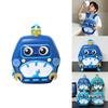 Cute Eggshell Backpack With Robot Print Design For School Learning And Oxford Fabric Construction