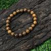 8mm Natural Mariyam Jasper Gemstone Round Beads Unisex Bracelet 7.5" Good-Luck Gift For Birthday RBB-99