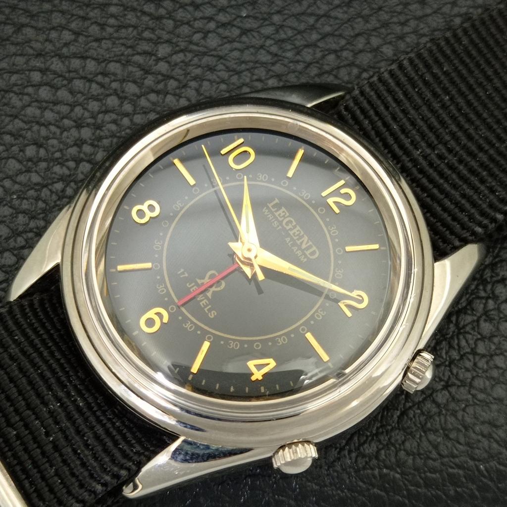 REFURBISHED VINTAGE LEGEND HAND-WINDING SWISS MENS ALARM WATCH A707515-1