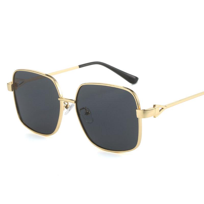Hip Hop Style Sunglasses Man Woman Square Shape Metal Frame Sunglasses Women UV400 Protection Male Female Sun Glasses