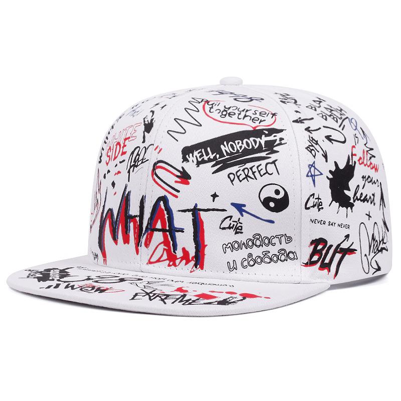 European and American cartoon graffiti hipster duck-tongue hat personality street trend men's and women's baseball caps