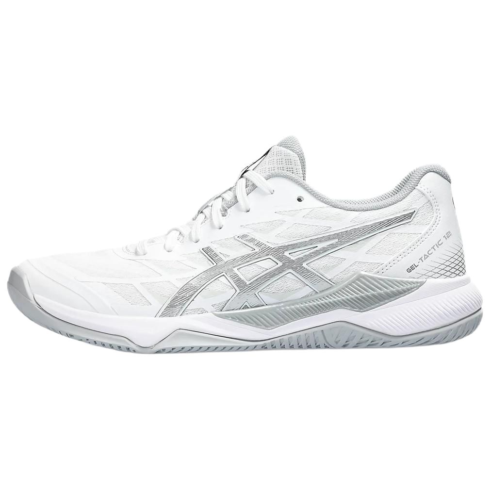 ASICS Gel Tactic 12 White Pure Silver Women s 1072A092-100 40.5