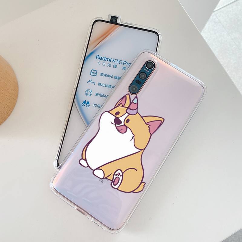 Cute Corgi Phone Case for Samsung A12 21 30 31 51 52 70 71 for Redmi8 9 10 for Honor10 70 50 Clear Case