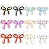 100Pcs Butterfly Knot Hairpiece Accessories Bowknot Pendant for Bracelet Necklace Clothing Embellishment for Daily Use